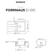 Pomivalno korito SCHOCK Formhaus D-100 asphalt